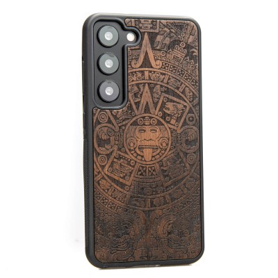 Picture 2 for: Samsung Galaxy S23 Aztec Calendar Ziricote Bewood Wood Case