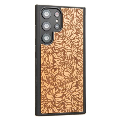 Obrazek 2 dla: Drewniane Etui Bewood na Samsung Galaxy S23 Ultra LIŚCIE JABŁOŃ