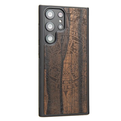 Obrazek 2 dla: Drewniane Etui Bewood na Samsung Galaxy S23 Ultra KALENDARZ AZTECKI ZIRICOTTE