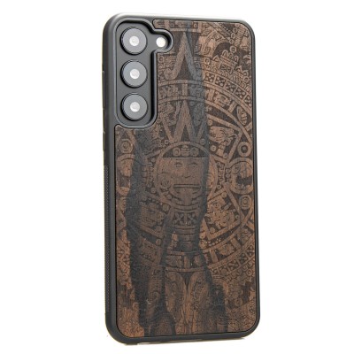 Picture 2 for: Samsung Galaxy S23 Plus Aztec Calendar Ziricote Bewood Wood Case