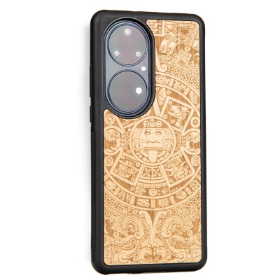 Picture 2 for: Huawei P50 Pro Aztec Calendar Anigre Bewood Wood Case