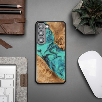 Picture 2 for: Bewood Resin Case  Samsung Galaxy S23  Turquoise