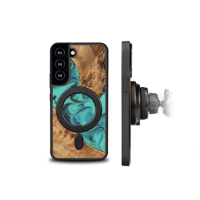Picture 2 for: Bewood Resin Case  Samsung Galaxy S22  Turquoise