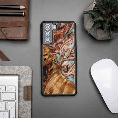 Obrazek 2 dla: Etui Bewood Unique na Samsung Galaxy S21 FE  Planets  Jowisz