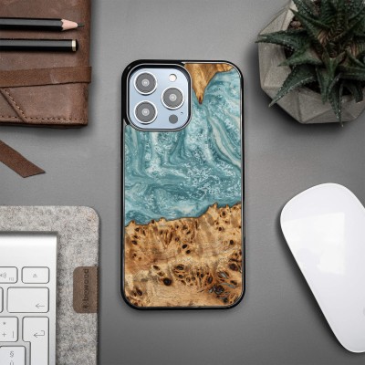 Picture 2 for: Bewood Resin Case  iPhone 14 Pro Max  Planets  Uranus