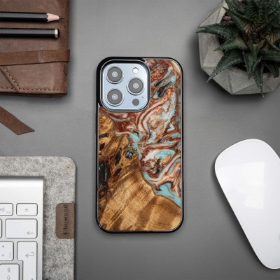 Picture 2 for: Bewood Resin Case  iPhone 14 Pro  Planets  Jupiter