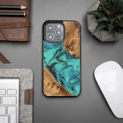 Obrazek 2 dla: Etui Bewood Unique na iPhone 13 Pro  Turquoise