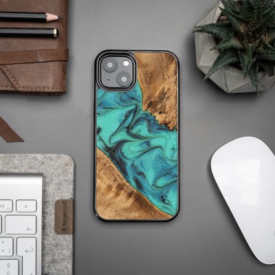 Obrazek 2 dla: Etui Bewood Unique na iPhone 13  Turquoise