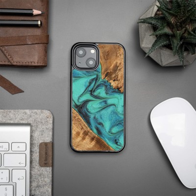 Obrazek 2 dla: Etui Bewood Unique na iPhone 13 Mini  Turquoise