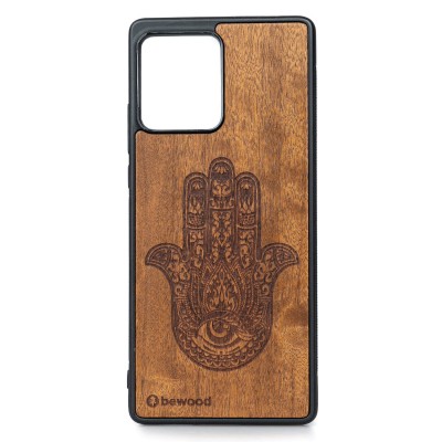 Obrazek dla: Drewniane Etui Bewood Motorola Edge 30 Fusion HAMSA IMBUIA