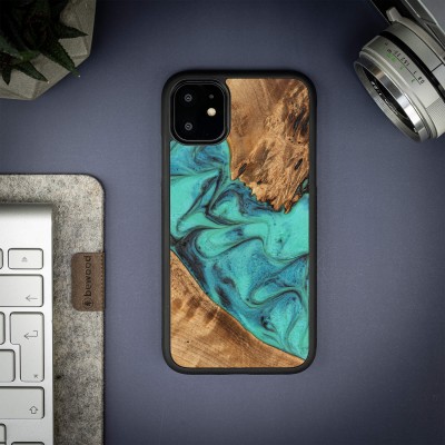 Obrazek 2 dla: Etui Bewood Unique na iPhone 11  Turquoise