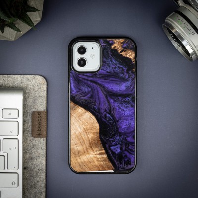 Obrazek 2 dla: Etui Bewood Unique na iPhone 12 / 12 Pro  Violet