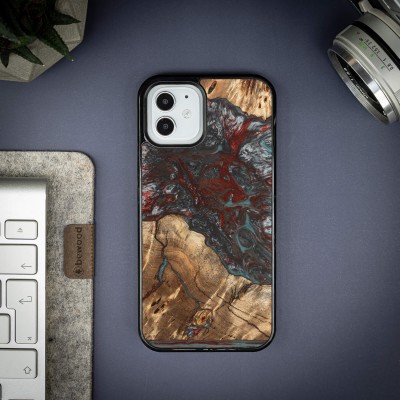 Obrazek 2 dla: Etui Bewood Unique na iPhone 12 / 12 Pro Planets Pluton