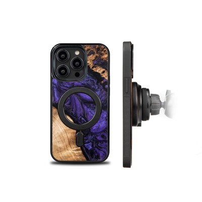 Obrazek 2 dla: Etui Bewood Unique na iPhone 14 Pro  Violet z MagSafe