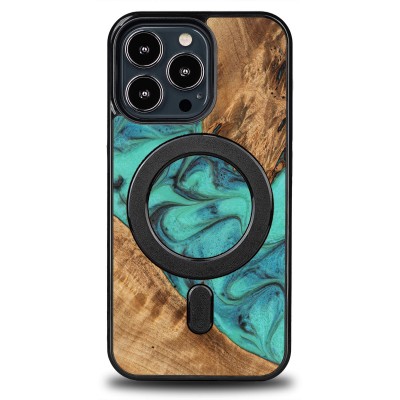 Obrazek dla: Etui Bewood Unique na iPhone 13 Pro  Turquoise z MagSafe