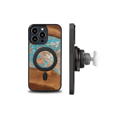 Picture 2 for: Bewood Resin Case  iPhone 13 Pro  Planets  Saturn  MagSafe