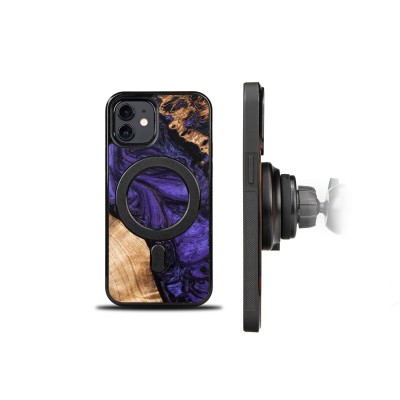Obrazek 2 dla: Etui Bewood Unique na iPhone 12 / 12 Pro  Violet z MagSafe