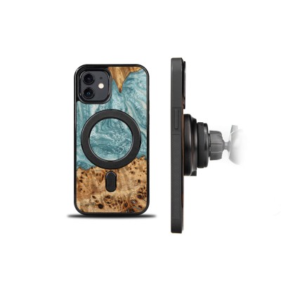 Picture 2 for: Bewood Resin Case  iPhone 12 / 12 Pro  Planets  Uranus  MagSafe