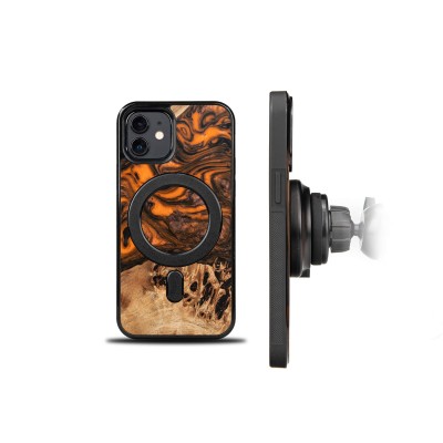 Obrazek 2 dla: Etui Bewood Unique na iPhone 12 / 12 Pro Orange z MagSafe