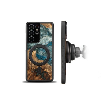 Obrazek 2 dla: Etui Bewood Unique na Samsung Galaxy S21 Ultra  Planets  Ziemia