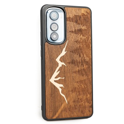 Obrazek 2 dla: Drewniane Etui Bewood Motorola Edge 30 GÓRY IMBUIA