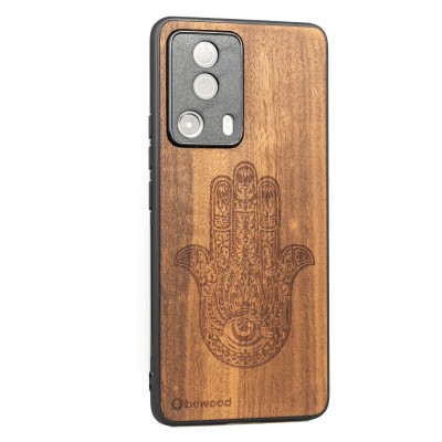 Obrazek 2 dla: Drewniane Etui Bewood Xiaomi 13 Lite HAMSA IMBUIA