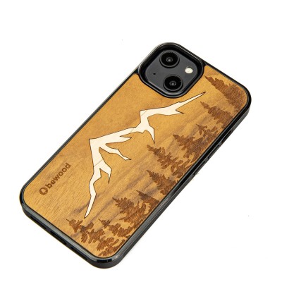 Obrazek 2 dla: Drewniane Etui Bewood do iPhone 15 GÓRY IMBUIA