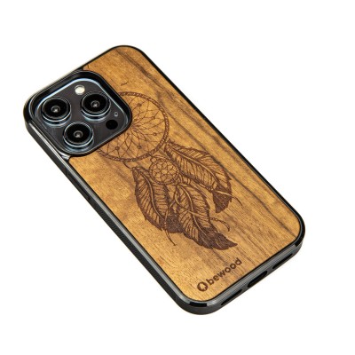 Obrazek 2 dla: Drewniane Etui Bewood do iPhone 15 Pro ŁAPACZ SNÓW IMBUIA