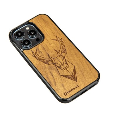 Obrazek 2 dla: Drewniane Etui Bewood do iPhone 15 Pro JELEŃ IMBUIA