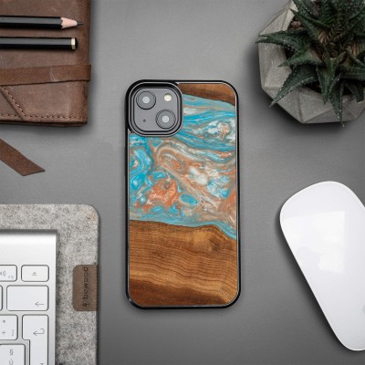 Obrazek 2 dla: Etui Bewood Unique do iPhone 15  Planets Saturn