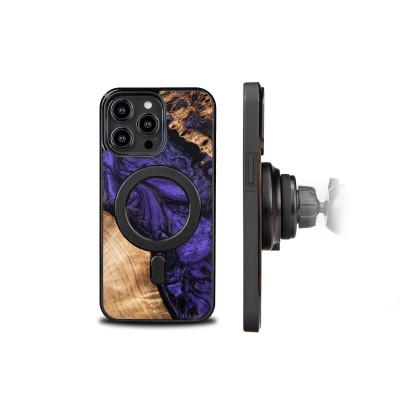 Obrazek 2 dla: Etui Bewood Unique do iPhone 15 Pro Max  Violet z MagSafe