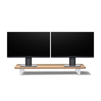 Picture for: Monitor Stand Desk Shelf Bewood White Oak Long