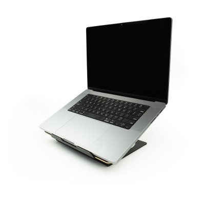 Picture 2 for: Laptop stand  Bewood Laptop Riser  Black  Oak