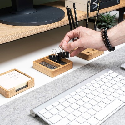 Obrazek 2 dla: Organizer Drewniany Bewood Small Double Box Dąb