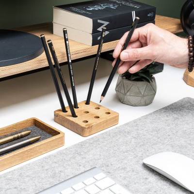 Obrazek 2 dla: Organizer Drewniany Bewood  Pen Stand  Dąb