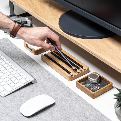 Obrazek 2 dla: Organizer Drewniany Bewood  Pen Holder  Dąb