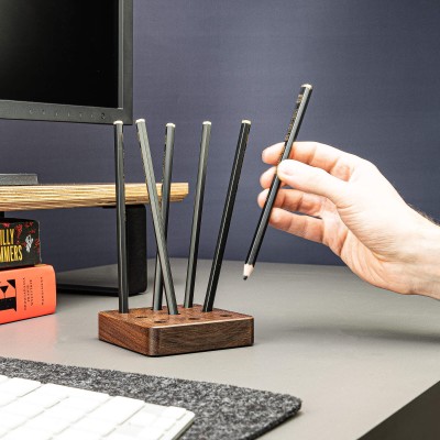 Obrazek 2 dla: Organizer Drewniany Bewood  Pen Stand  Orzech