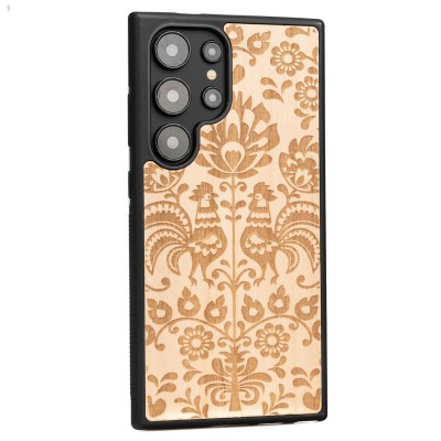 Obrazek 2 dla: Drewniane Etui Bewood na Samsung Galaxy S24 Ultra POLSKI FOLK ANIEGRE