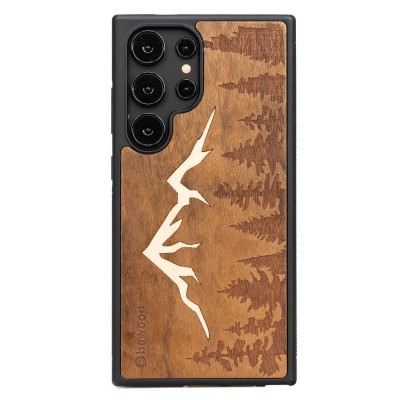 Obrazek dla: Drewniane Etui Bewood na Samsung Galaxy S24 Ultra GÓRY IMBUIA