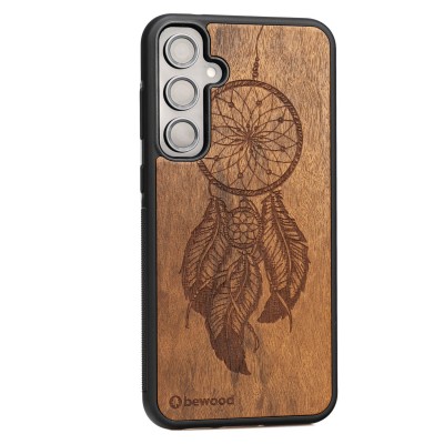 Obrazek 2 dla: Drewniane Etui Bewood na Samsung Galaxy S23 FE ŁAPACZ SNÓW IMBUIA