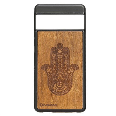 Obrazek dla: Drewniane Etui Bewood do Google Pixel 7 Pro HAMSA IMBUIA