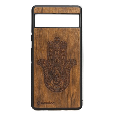 Obrazek dla: Drewniane Etui Bewood do Google Pixel 7A HAMSA IMBUIA