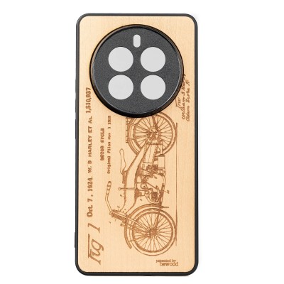 Obrazek dla: Drewniane Etui Bewood do Realme 12 Pro / 12 Pro Plus HARLEY PATENT ANIEGRE