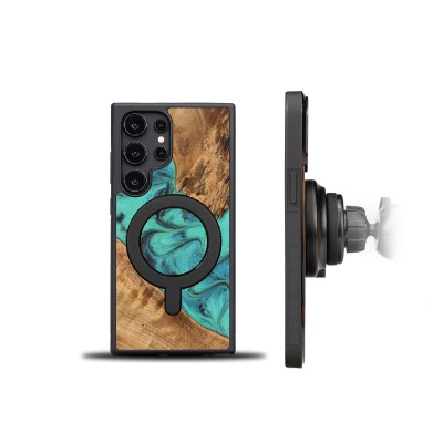 Obrazek 2 dla: Etui Bewood Unique na Samsung Galaxy S24 Ultra  Turquoise z MagSafe