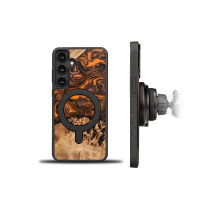Obrazek 2 dla: Etui Bewood Unique na Samsung Galaxy S24 Plus  Orange z MagSafe