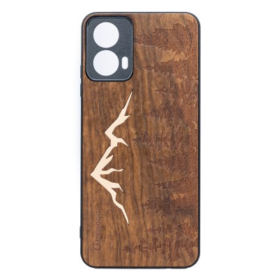 Obrazek dla: Drewniane Etui Bewood do Motorola G34 5G GÓRY IMBUIA