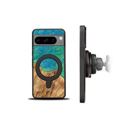 Picture 2 for: Bewood Resin Case  Google Pixel 8 Pro  Neons  Tokyo  MagSafe
