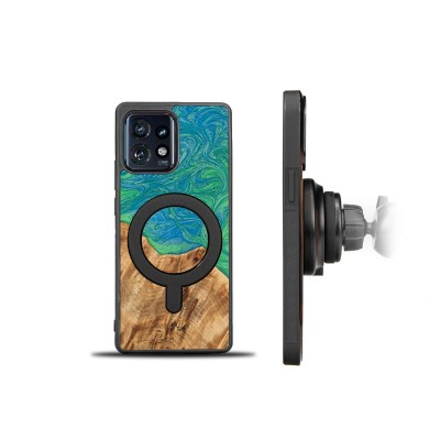 Picture 2 for: Bewood Resin Case  Motorola Edge 40 Pro  Neons  Tokyo  MagSafe
