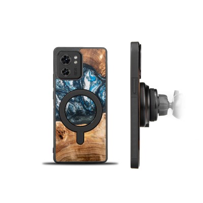 Picture 2 for: Bewood Resin Case  Motorola Edge 40  Planets  Earth  MagSafe