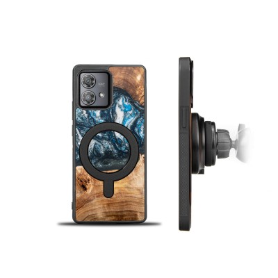 Picture 2 for: Bewood Resin Case  Motorola Edge 40 Neo  Planets  Earth  MagSafe